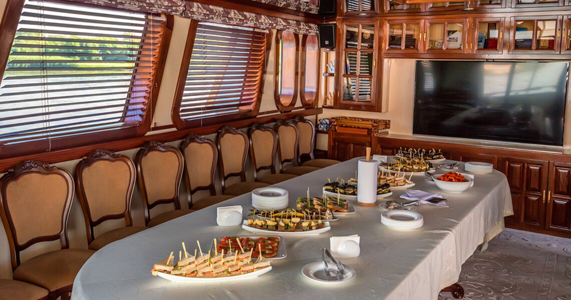 Gourmet Kitchen On Yacht